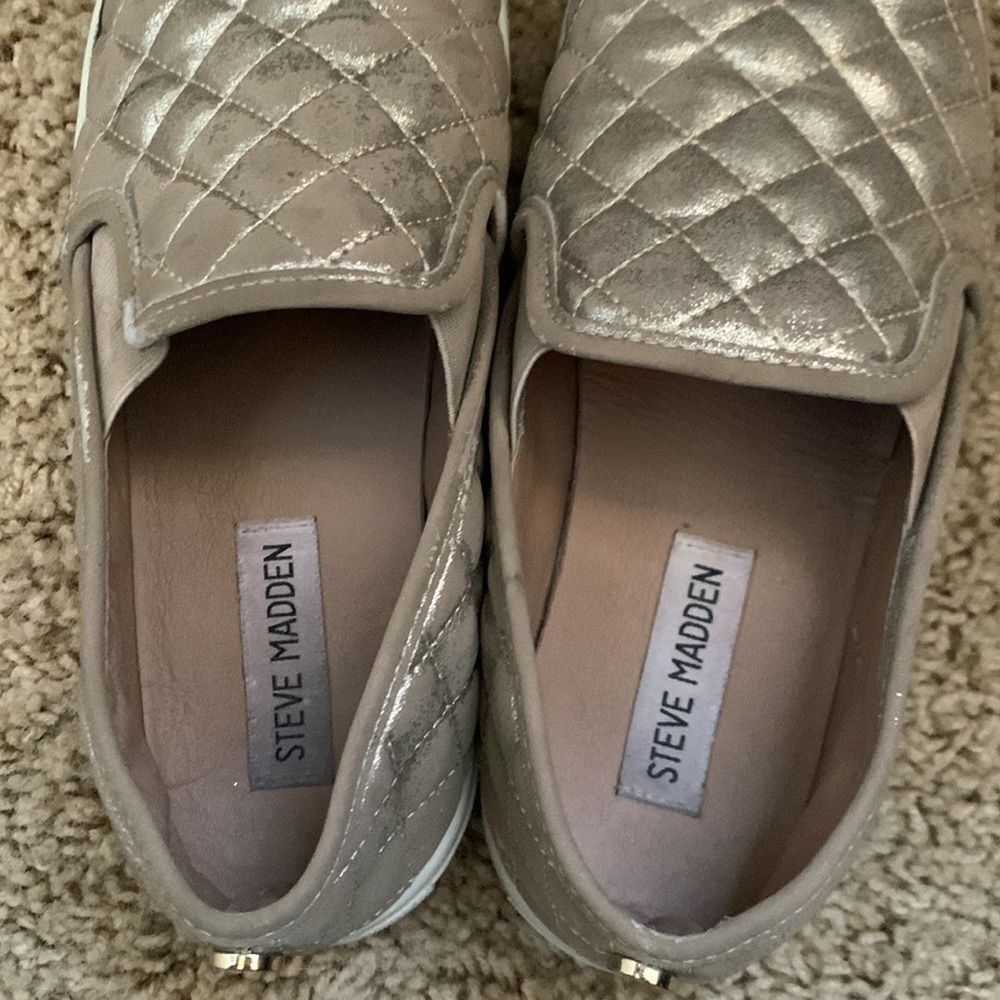 Steve Madden Women's Ecentrcq Shimmer Sneaker Size 7B - Picture 10 of 11